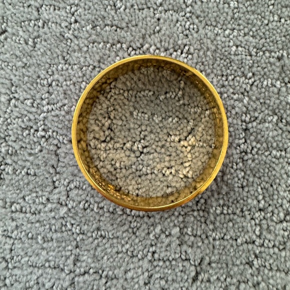 Kate Spade Girls Just Wanna Have Fun Pink, Cream, and Gold Bangle Set of 2 - Picture 10 of 11